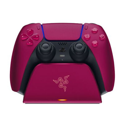 Stazione di ricarica rapida per controller wireless Razer Red PS5 DualSense